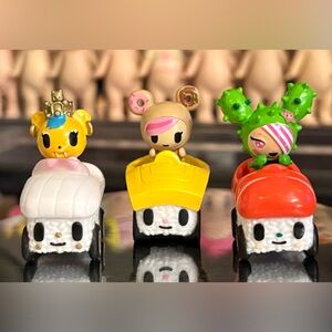 Tokidoki Minis Sushi Cars Set of 3 Collectible Art Figures